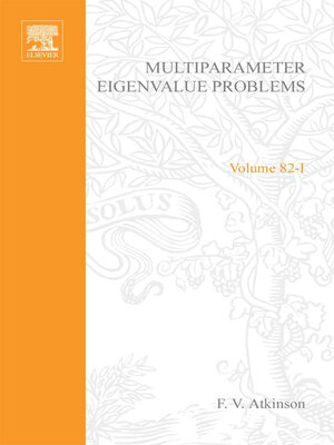 cover image of Multiparameter eigenvalue problems